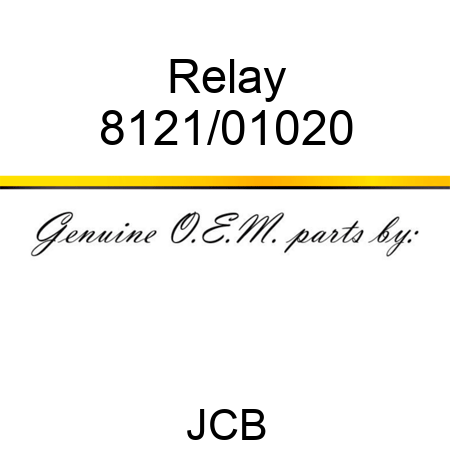 Relay 8121/01020