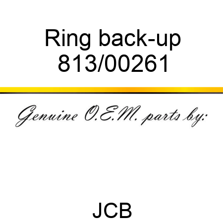 Ring, back-up 813/00261