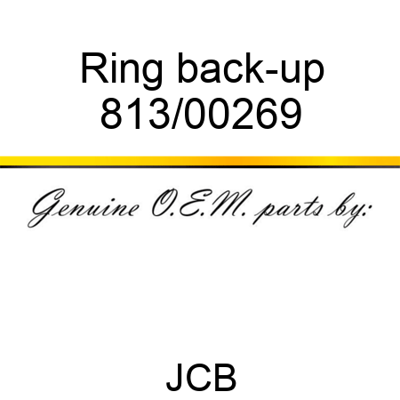 Ring, back-up 813/00269