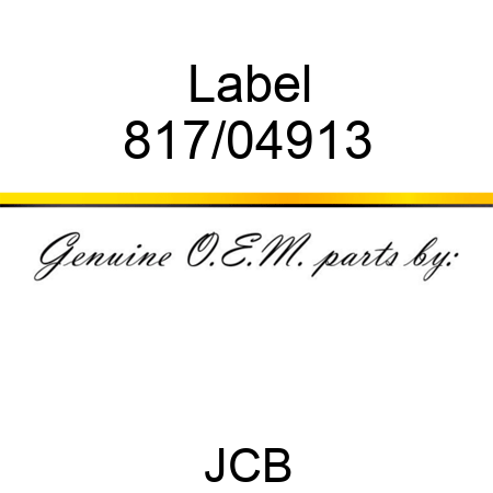 Label 817/04913