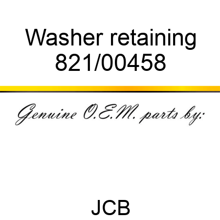Washer, retaining 821/00458