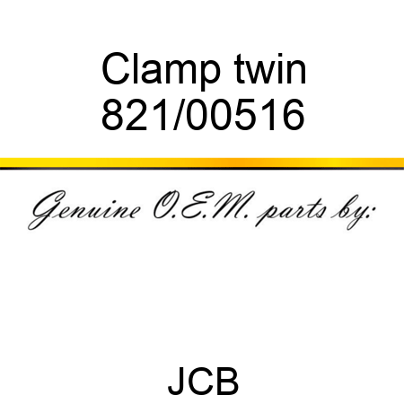 Clamp, twin 821/00516