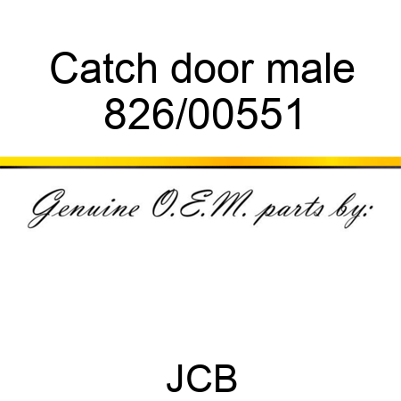 Catch, door, male 826/00551