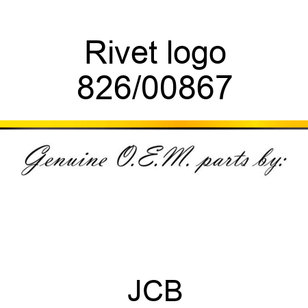 Rivet, logo 826/00867
