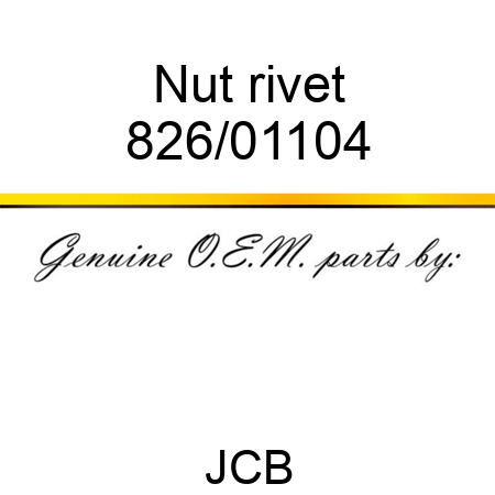 Nut, rivet 826/01104