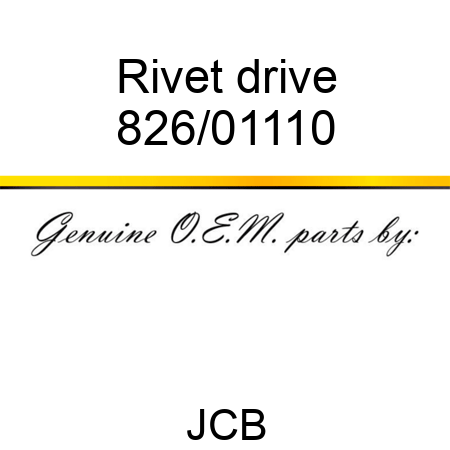 Rivet, drive 826/01110