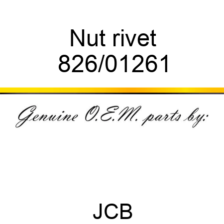 Nut, rivet 826/01261