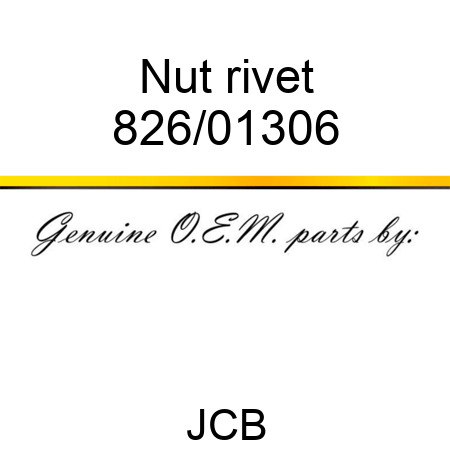 Nut, rivet 826/01306