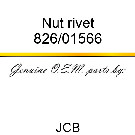 Nut, rivet 826/01566