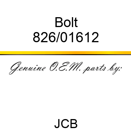 Bolt 826/01612