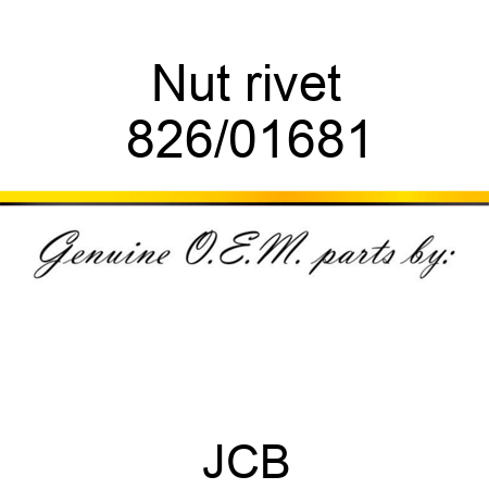 Nut, rivet 826/01681