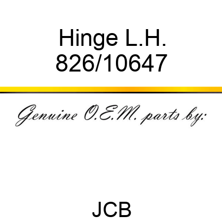 Hinge, L.H. 826/10647