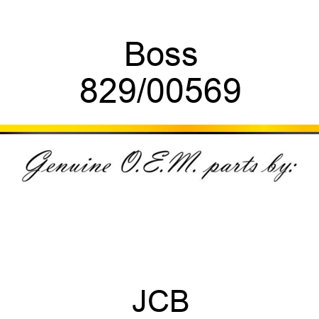 Boss 829/00569