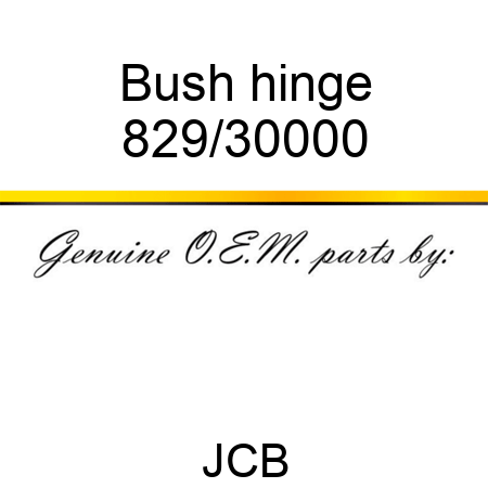 Bush, hinge 829/30000
