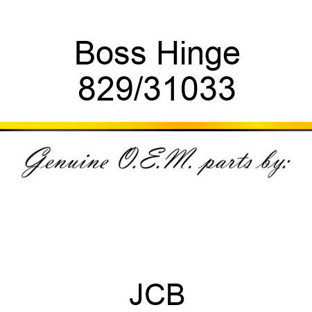 Boss, Hinge 829/31033