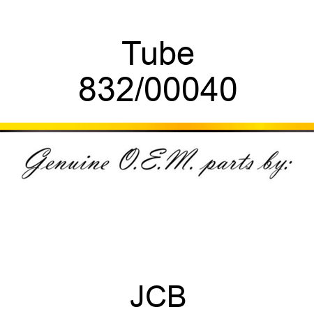 Tube 832/00040