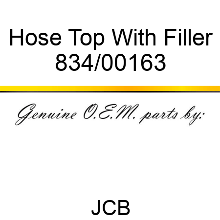 Hose, Top, With Filler 834/00163