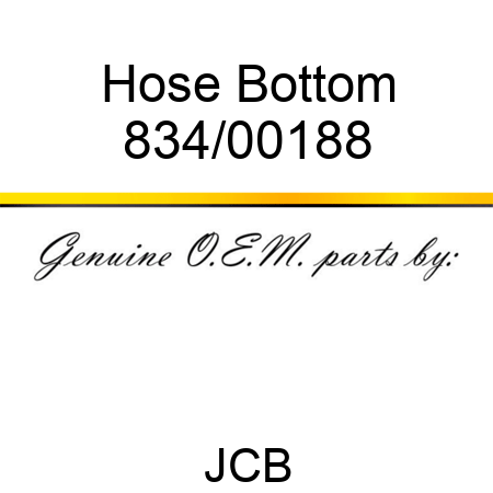 Hose, Bottom 834/00188