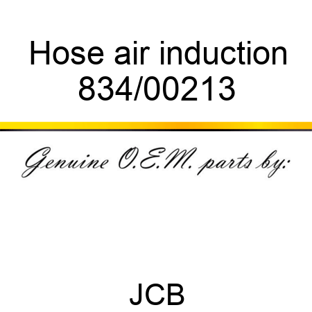 Hose, air induction 834/00213