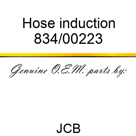 Hose, induction 834/00223