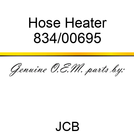 Hose, Heater 834/00695