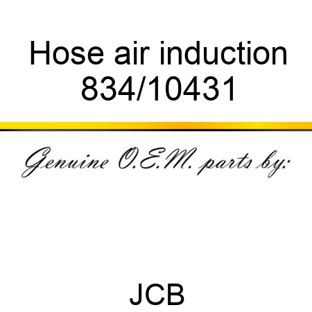 Hose, air induction 834/10431