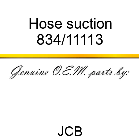 Hose, suction 834/11113