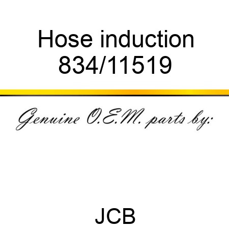 Hose, induction 834/11519