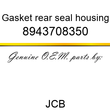 Gasket, rear seal housing 8943708350