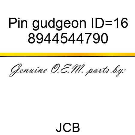 Pin, gudgeon, ID=16 8944544790