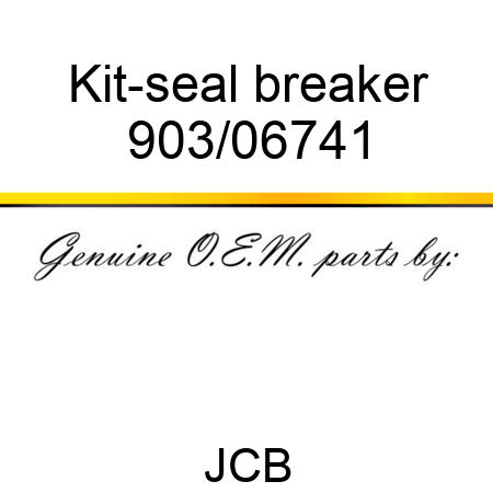 Kit-seal, breaker 903/06741