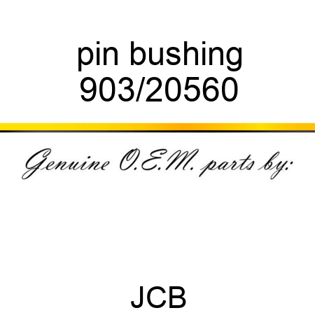 pin bushing 903/20560