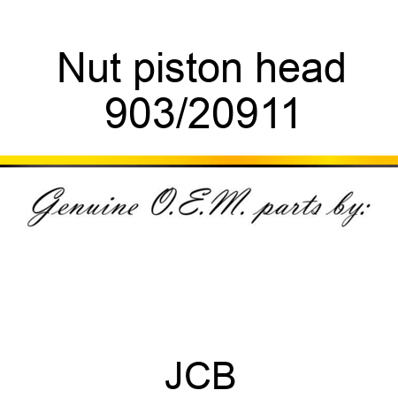 Nut, piston head 903/20911
