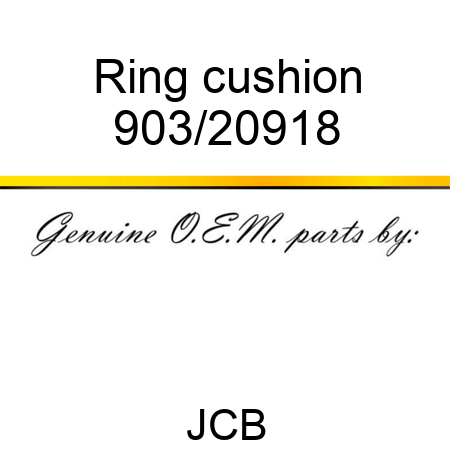 Ring, cushion 903/20918