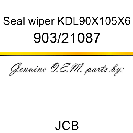 Seal, wiper, KDL90X105X6 903/21087