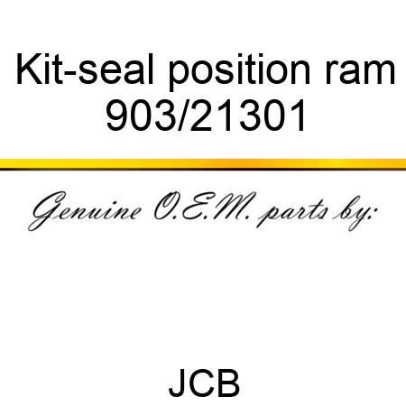 Kit-seal, position ram 903/21301