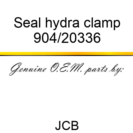 Seal, hydra clamp 904/20336