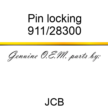 Pin, locking 911/28300