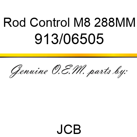 Rod, Control M8 288MM 913/06505