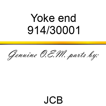 Yoke, end 914/30001