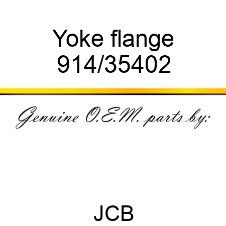 Yoke, flange 914/35402