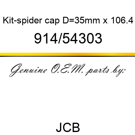 Kit-spider, cap D=35mm x 106.4 914/54303