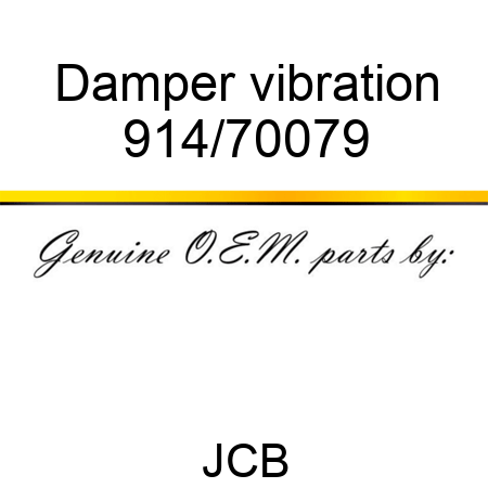 Damper, vibration 914/70079