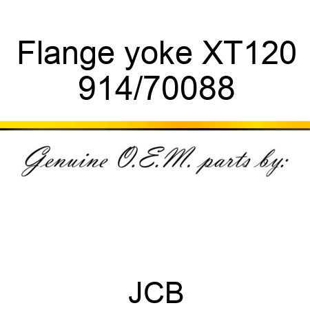 Flange, yoke, XT120 914/70088