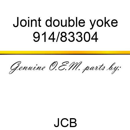 Joint, double yoke 914/83304