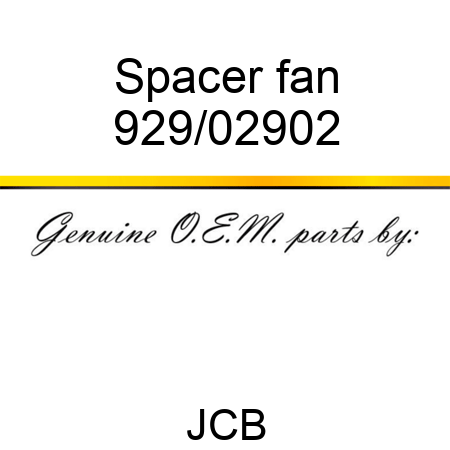 Spacer, fan 929/02902