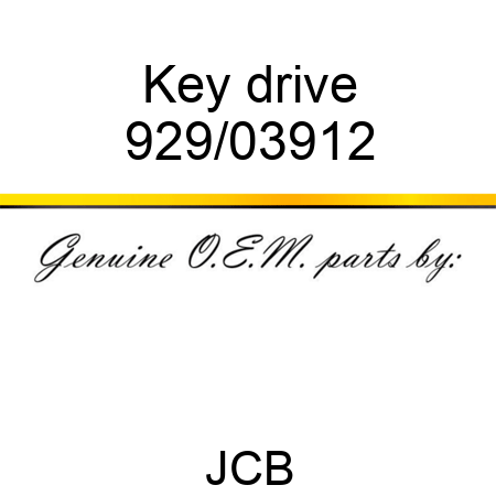 Key, drive 929/03912