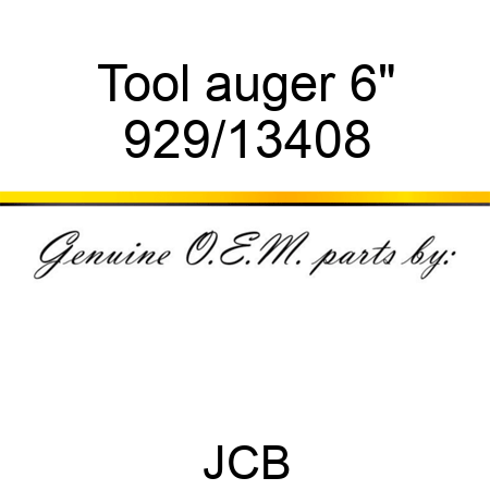 Tool, auger, 6