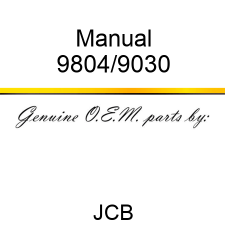 Manual 9804/9030