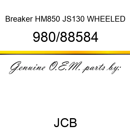 Breaker, HM850 JS130 WHEELED 980/88584